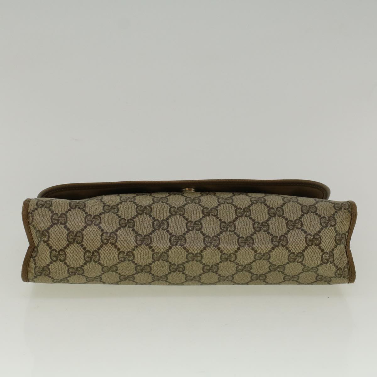 GUCCI GG Supreme Web Sherry Line Clutch Bag Red Beige 89 01 031 bs9444