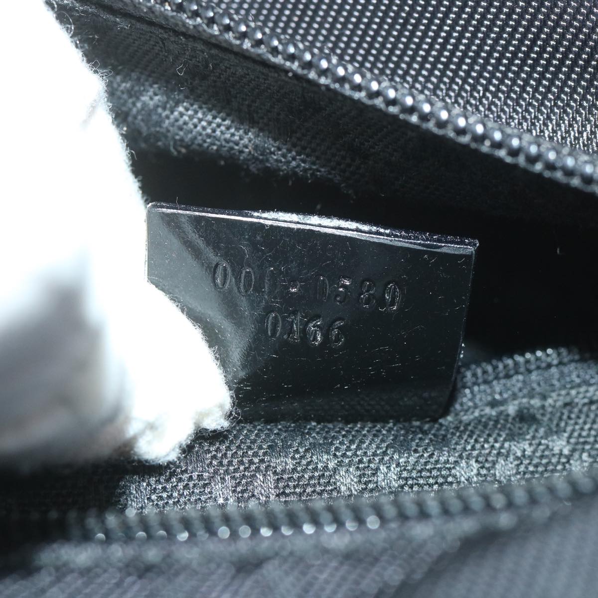 GUCCI Bamboo Shoulder Bag Canvas Black 000 0580 0166 bs9446