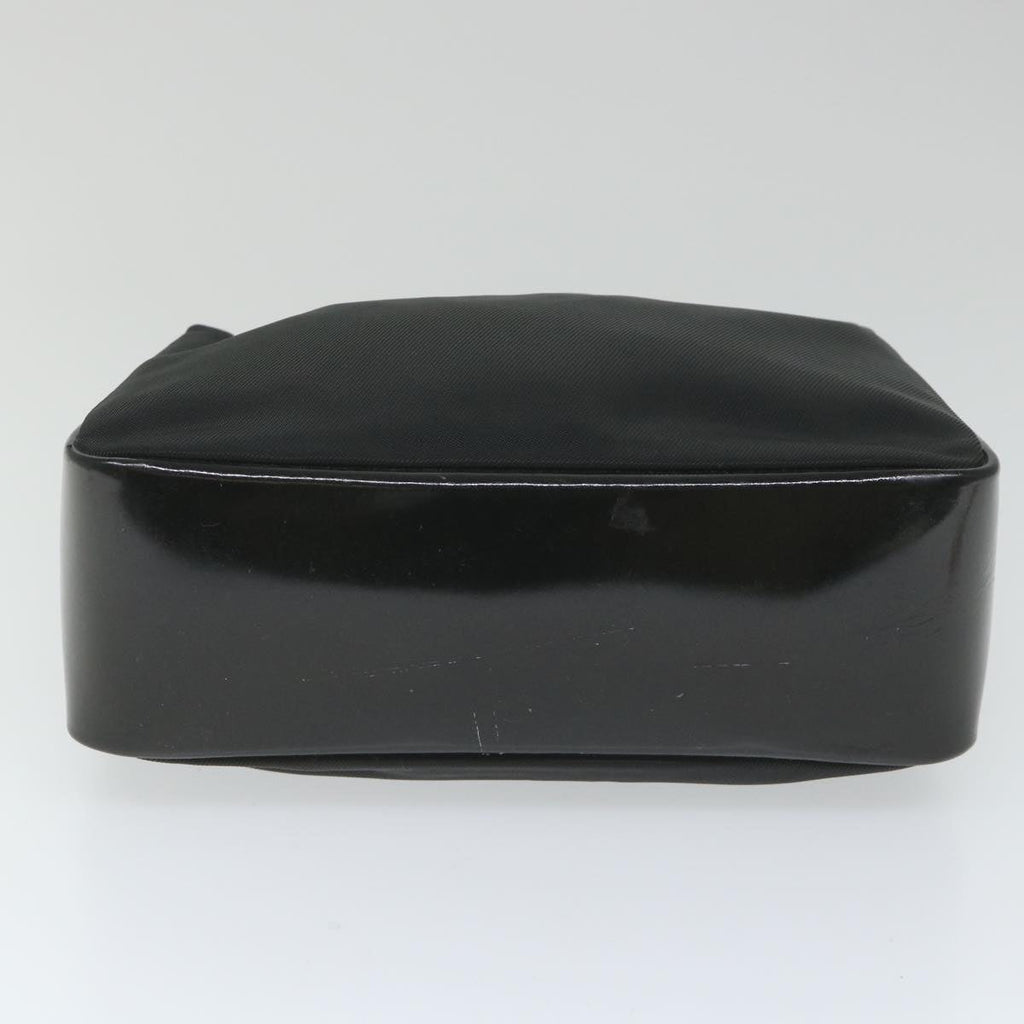 GUCCI Bamboo Shoulder Bag Canvas Black 000 0580 0166 bs9446