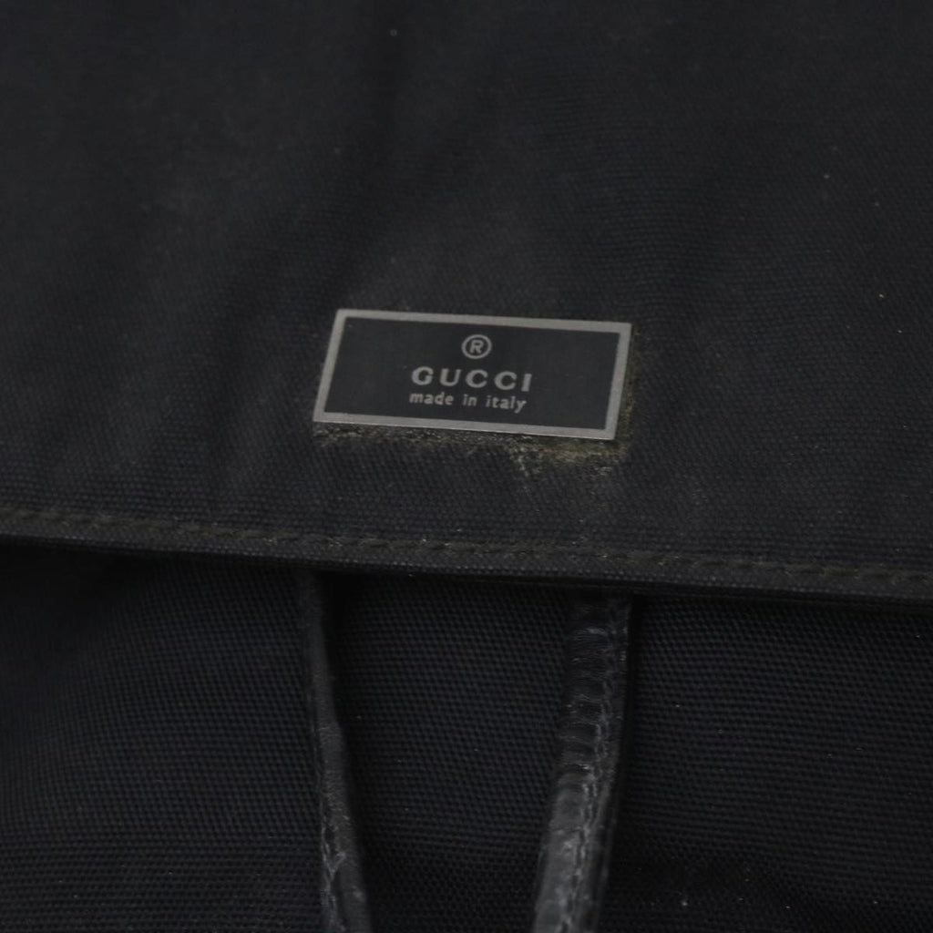 GUCCI Backpack Canvas Black 019 0325 002113 bs9463