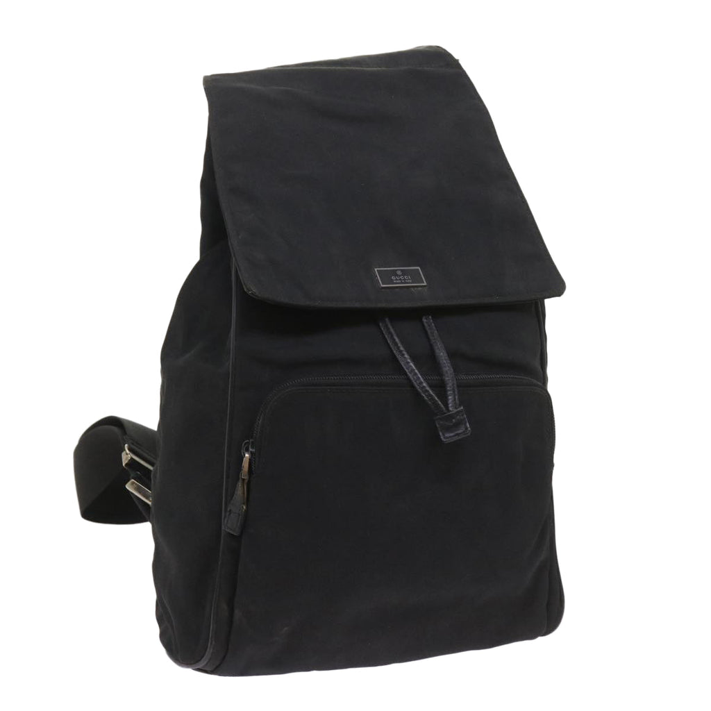 GUCCI Backpack Canvas Black 019 0325 002113 bs9463
