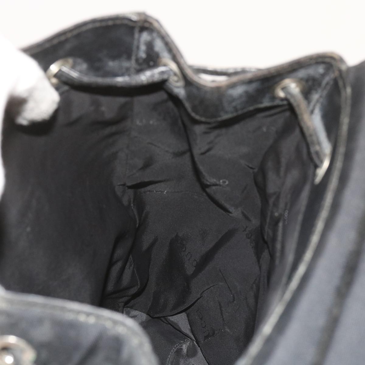 GUCCI Backpack Canvas Black 019 0325 002113 bs9463