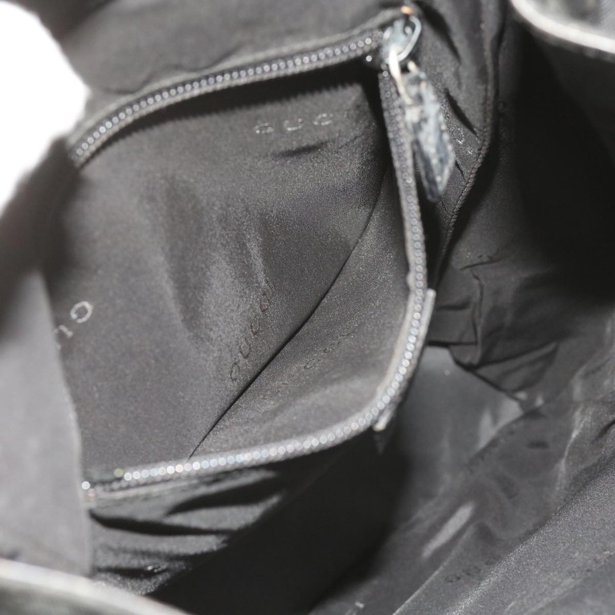 GUCCI Backpack Canvas Black 019 0325 002113 bs9463