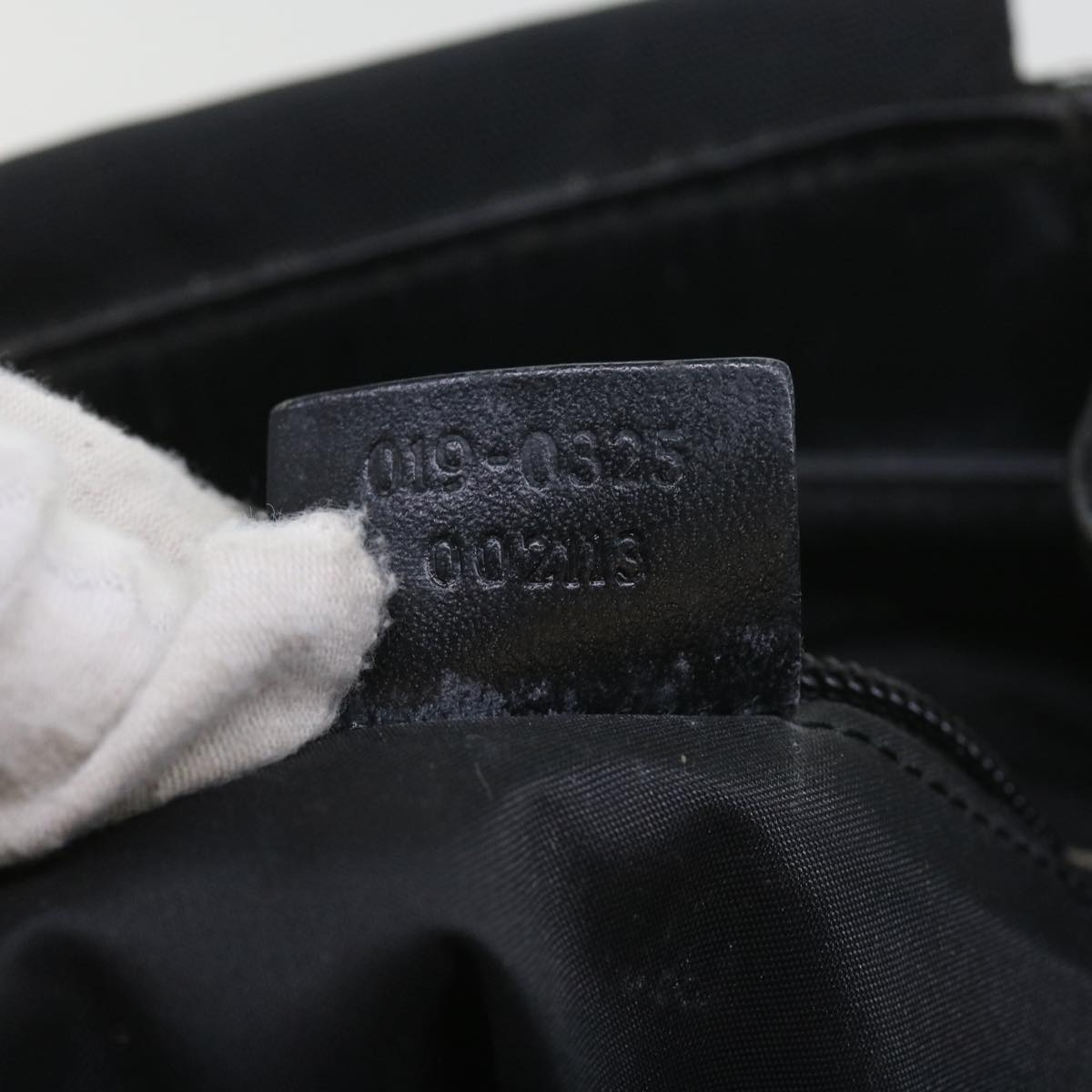 GUCCI Backpack Canvas Black 019 0325 002113 bs9463