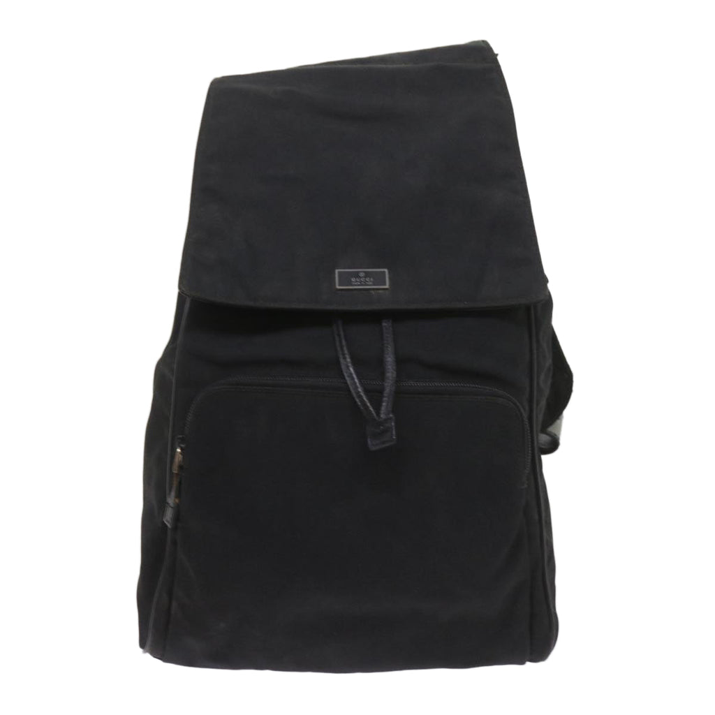 GUCCI Backpack Canvas Black 019 0325 002113 bs9463