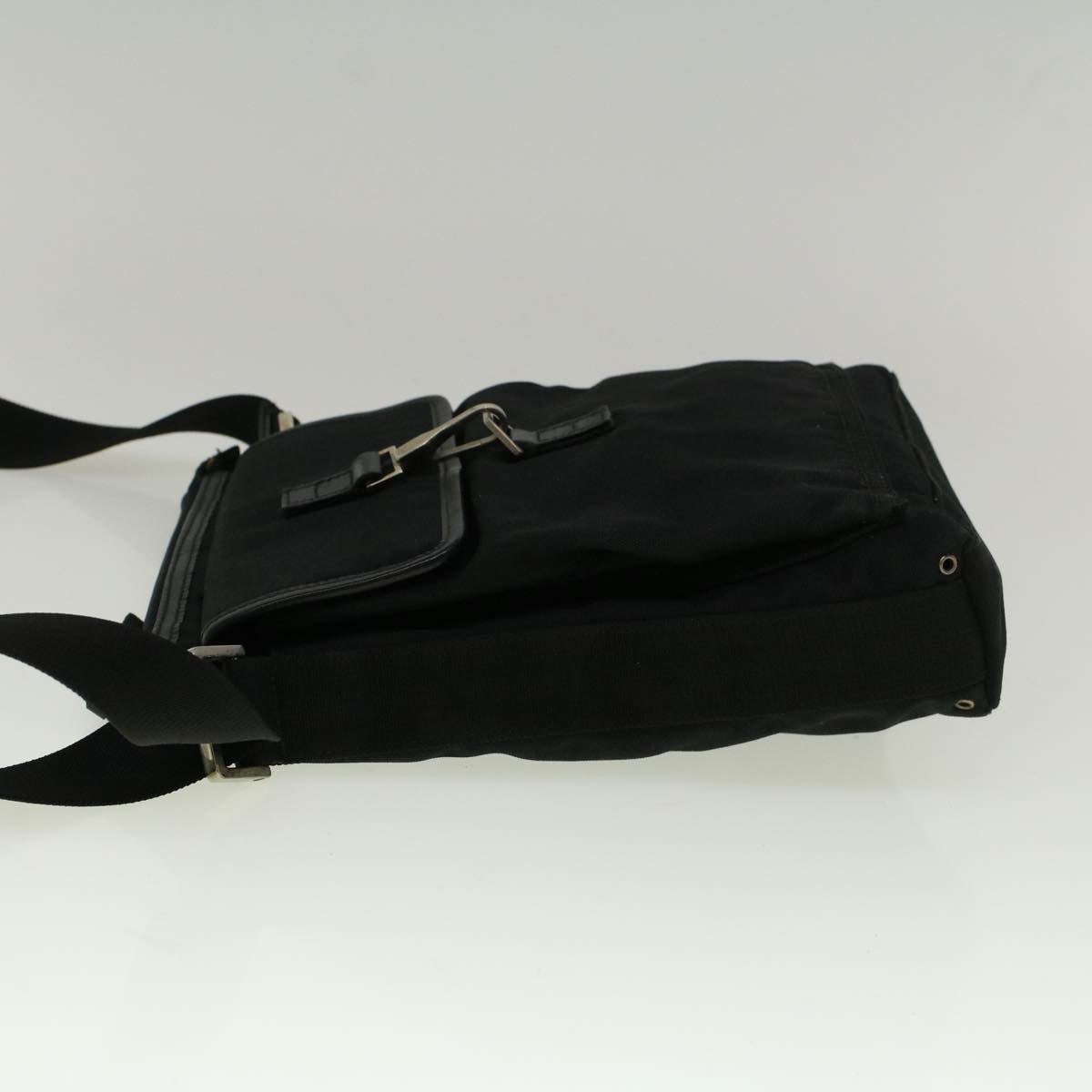 GUCCI Shoulder Bag Canvas Black 92646 bs9464