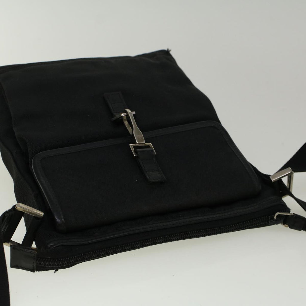 GUCCI Shoulder Bag Canvas Black 92646 bs9464