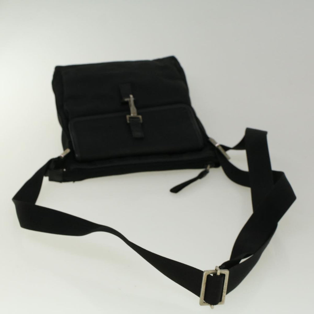 GUCCI Shoulder Bag Canvas Black 92646 bs9464