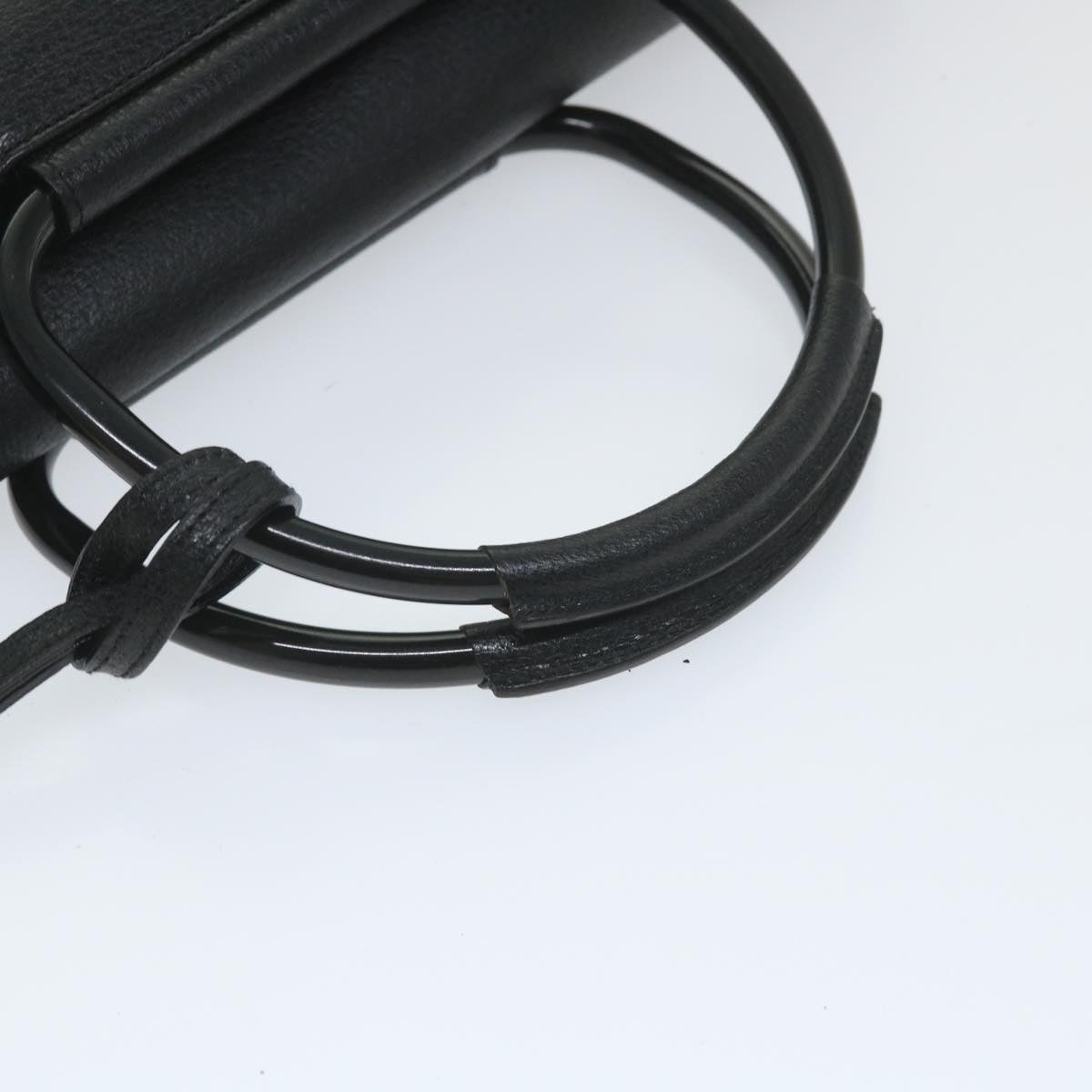 GUCCI Hand Bag Leather Black 002 2865 1313 bs9482