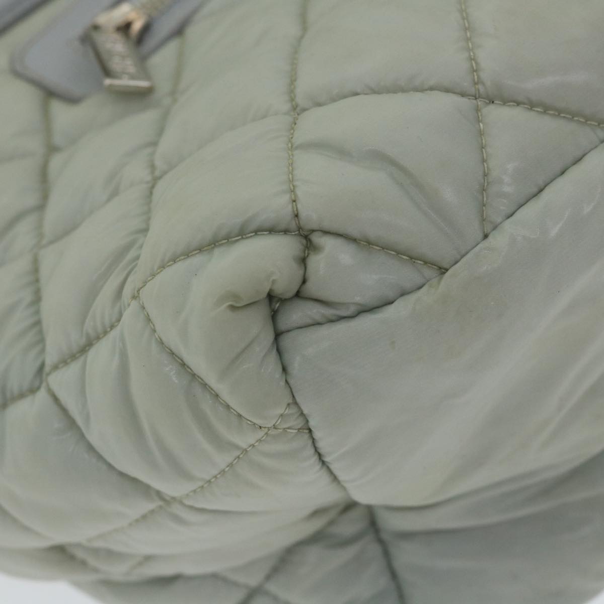 CHANEL Cococoon Hand Bag Nylon Gray CC bs9551