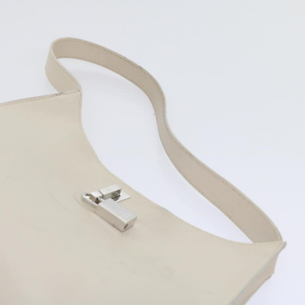 GUCCI Shoulder Bag Leather White 001 312 1 002122 bs9595