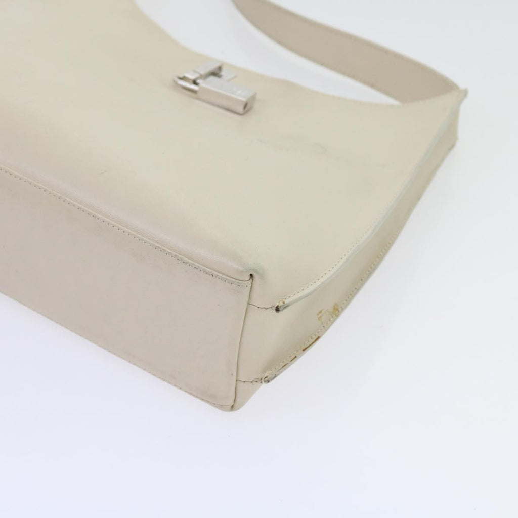 GUCCI Shoulder Bag Leather White 001 312 1 002122 bs9595