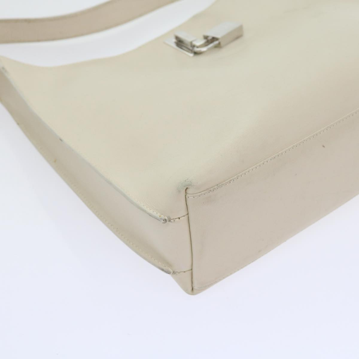 GUCCI Shoulder Bag Leather White 001 312 1 002122 bs9595