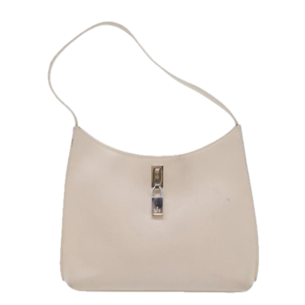 GUCCI Shoulder Bag Leather White 001 312 1 002122 bs9595