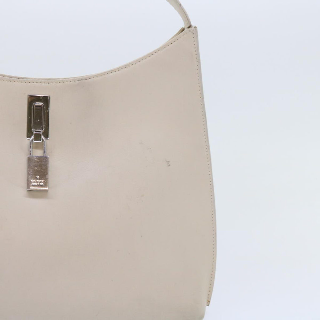 GUCCI Shoulder Bag Leather White 001 312 1 002122 bs9595