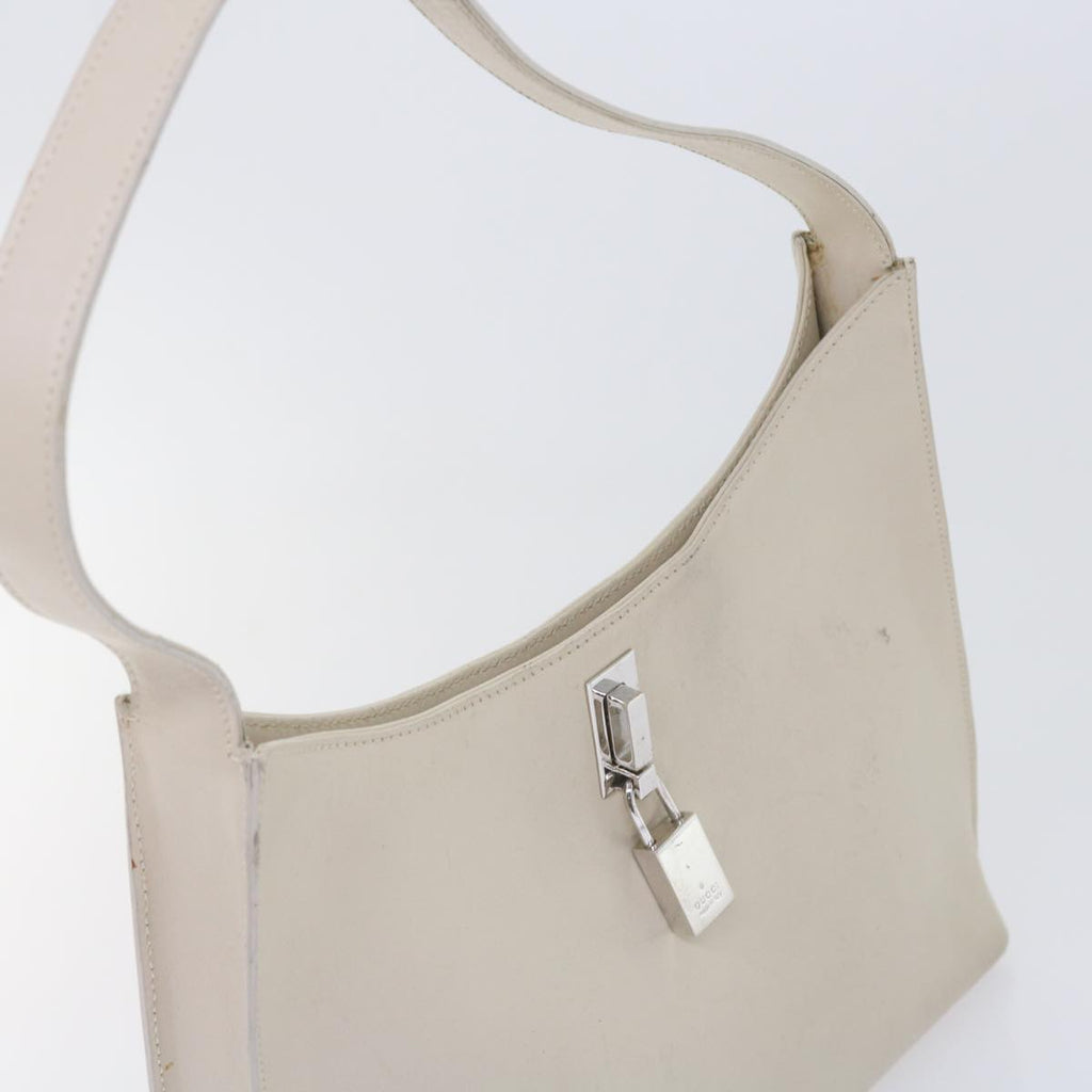 GUCCI Shoulder Bag Leather White 001 312 1 002122 bs9595