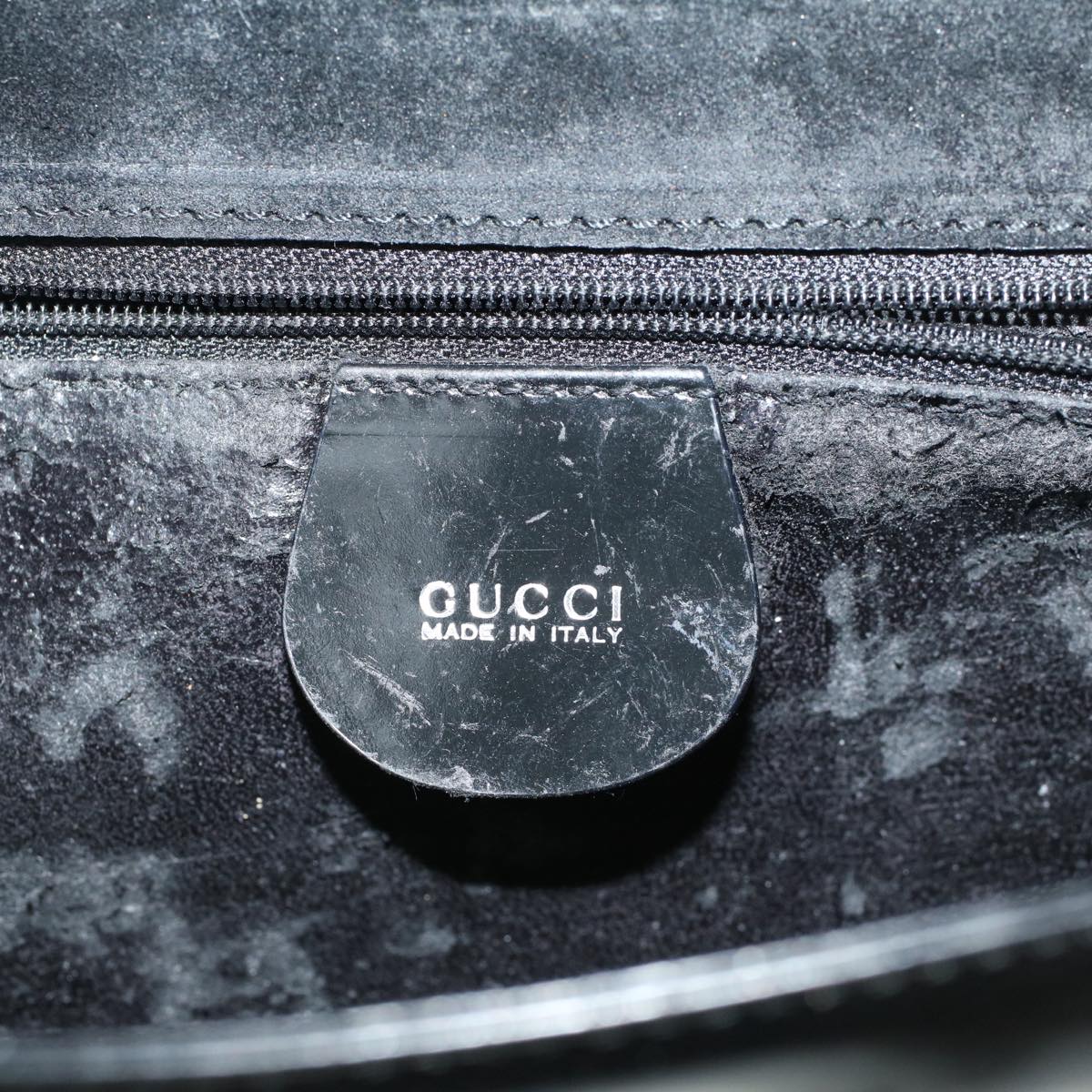 GUCCI Shoulder Bag Leather Black 001 2684 1737 bs9596