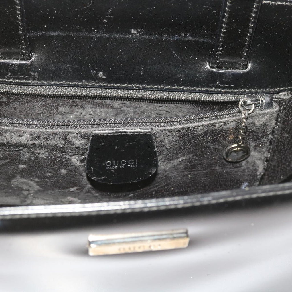 GUCCI Hand Bag Enamel Clear 000 2058 0548 5 bs9599