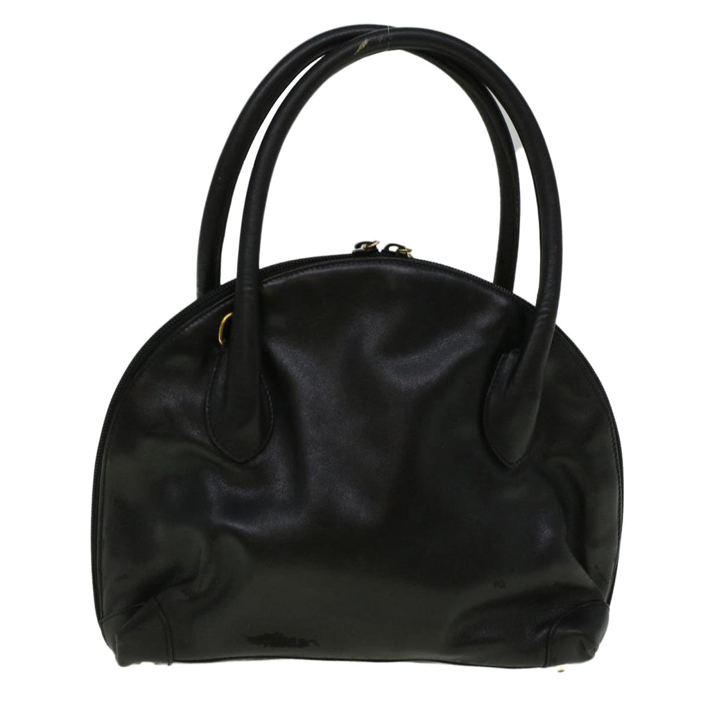 GUCCI Hand Bag Leather Black bs9600