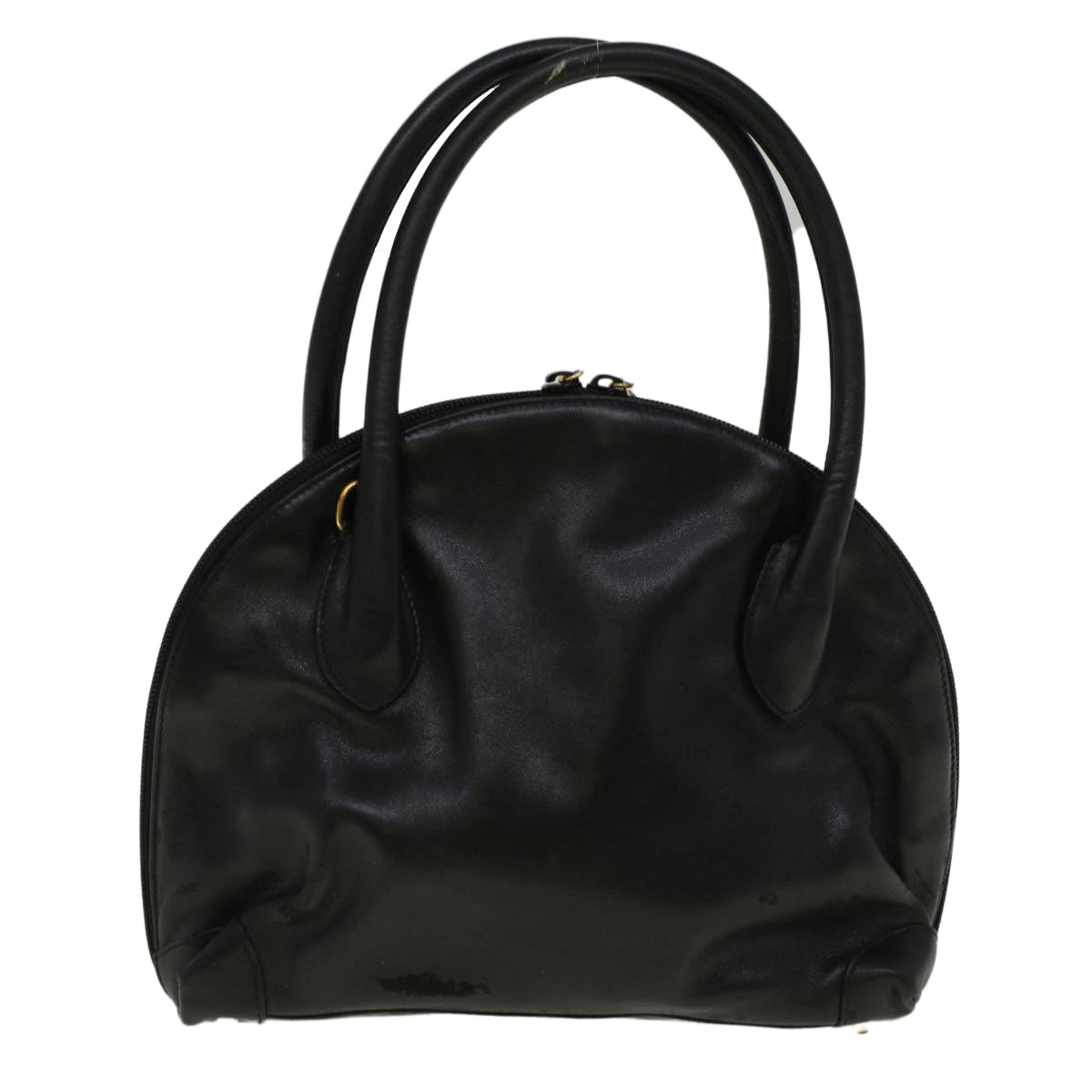 GUCCI Hand Bag Leather Black bs9600
