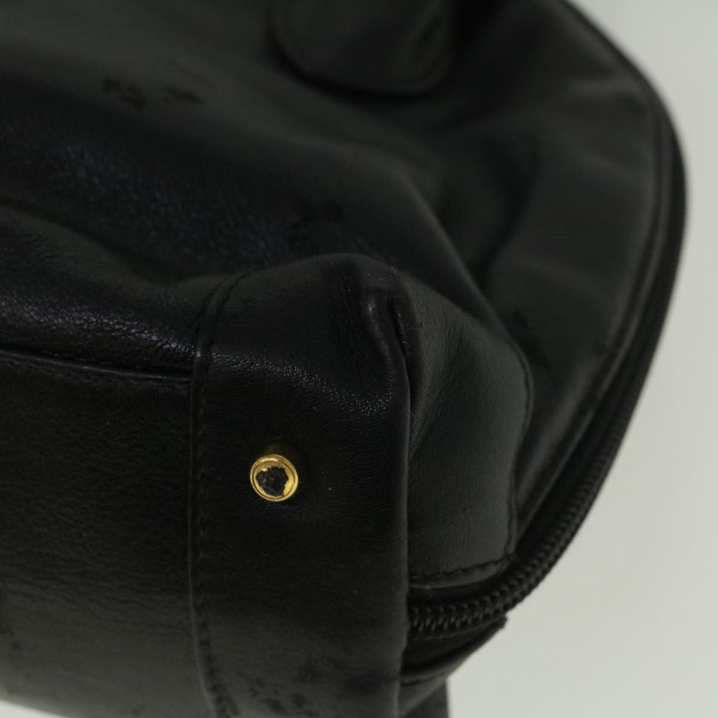 GUCCI Hand Bag Leather Black bs9600