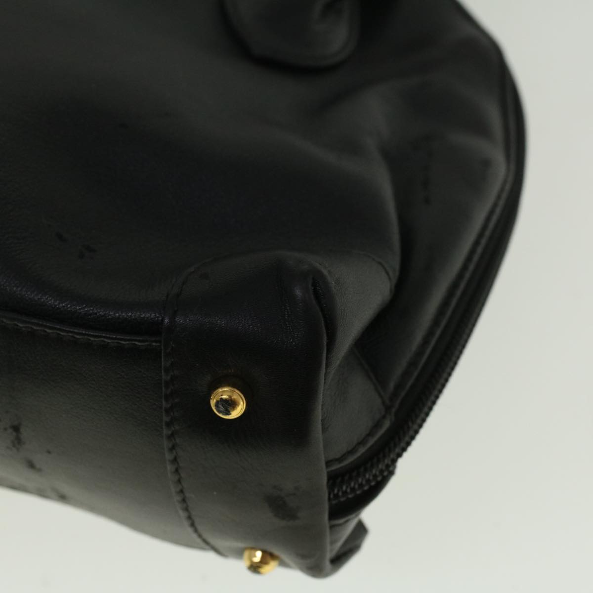 GUCCI Hand Bag Leather Black bs9600