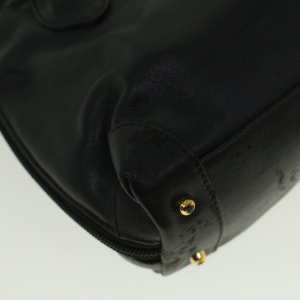 GUCCI Hand Bag Leather Black bs9600
