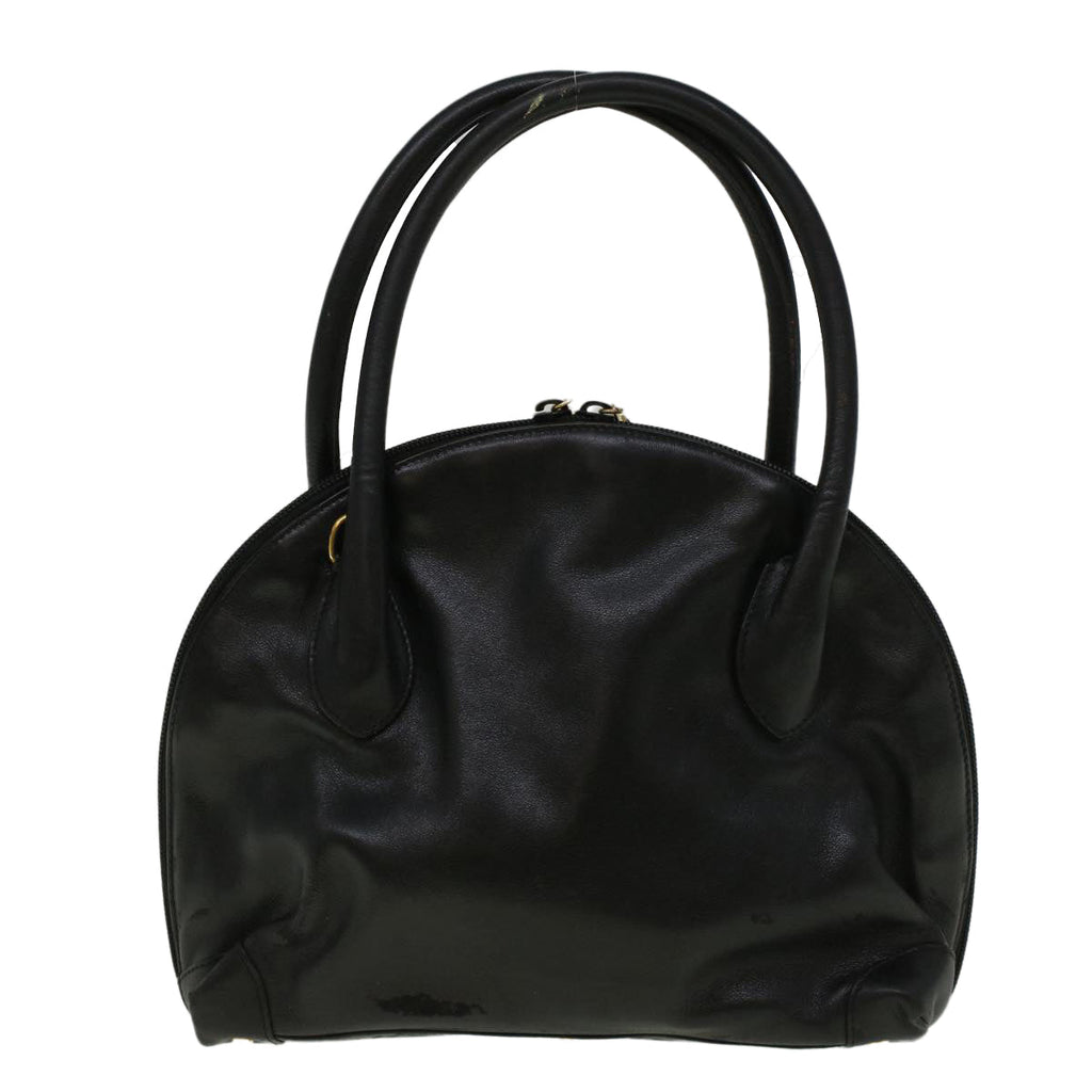 GUCCI Hand Bag Leather Black bs9600