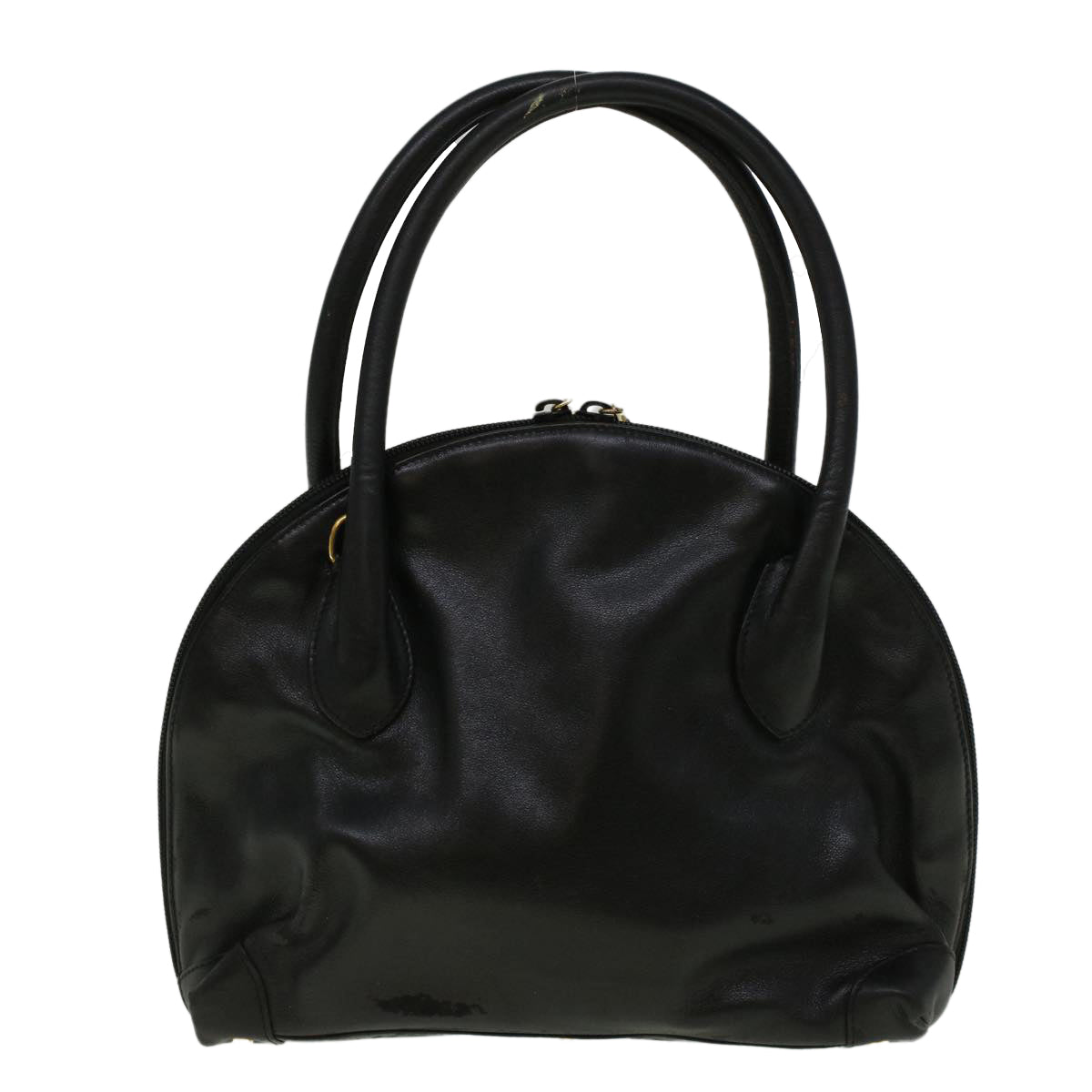 GUCCI Hand Bag Leather Black bs9600