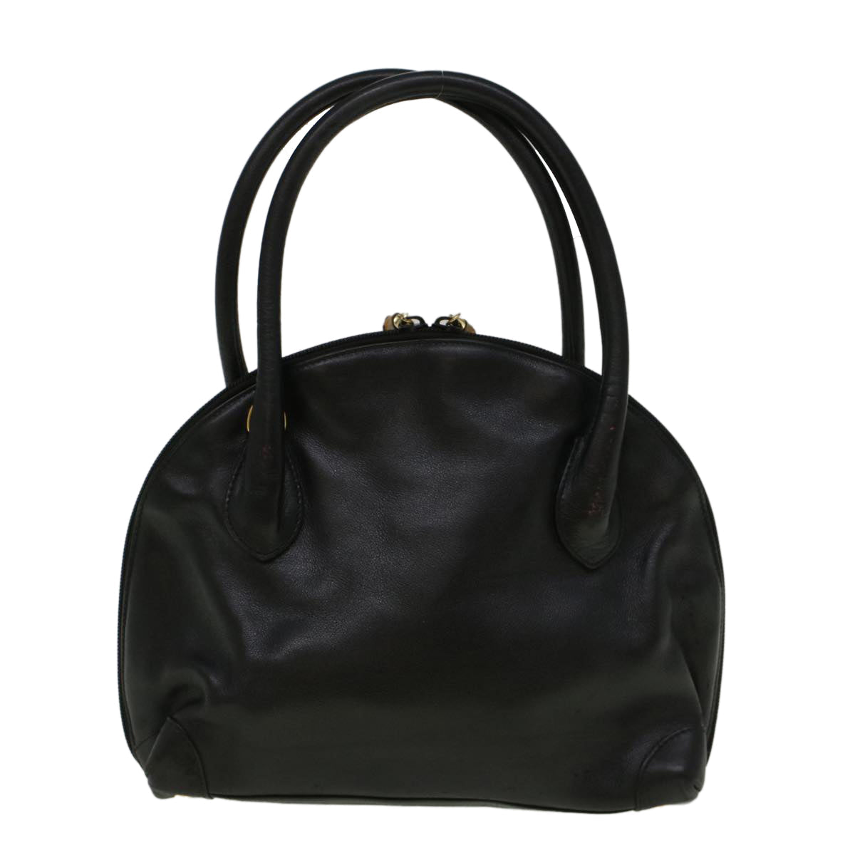 GUCCI Hand Bag Leather Black bs9600