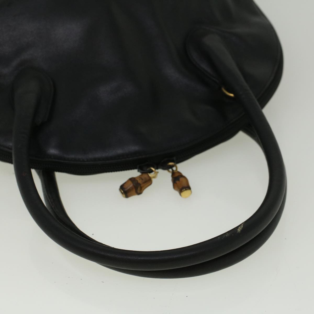 GUCCI Hand Bag Leather Black bs9600