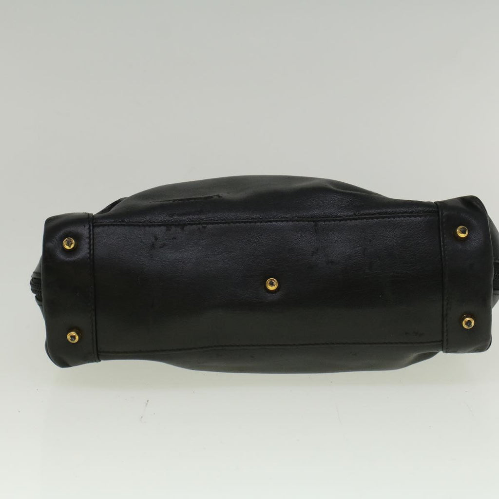 GUCCI Hand Bag Leather Black bs9600