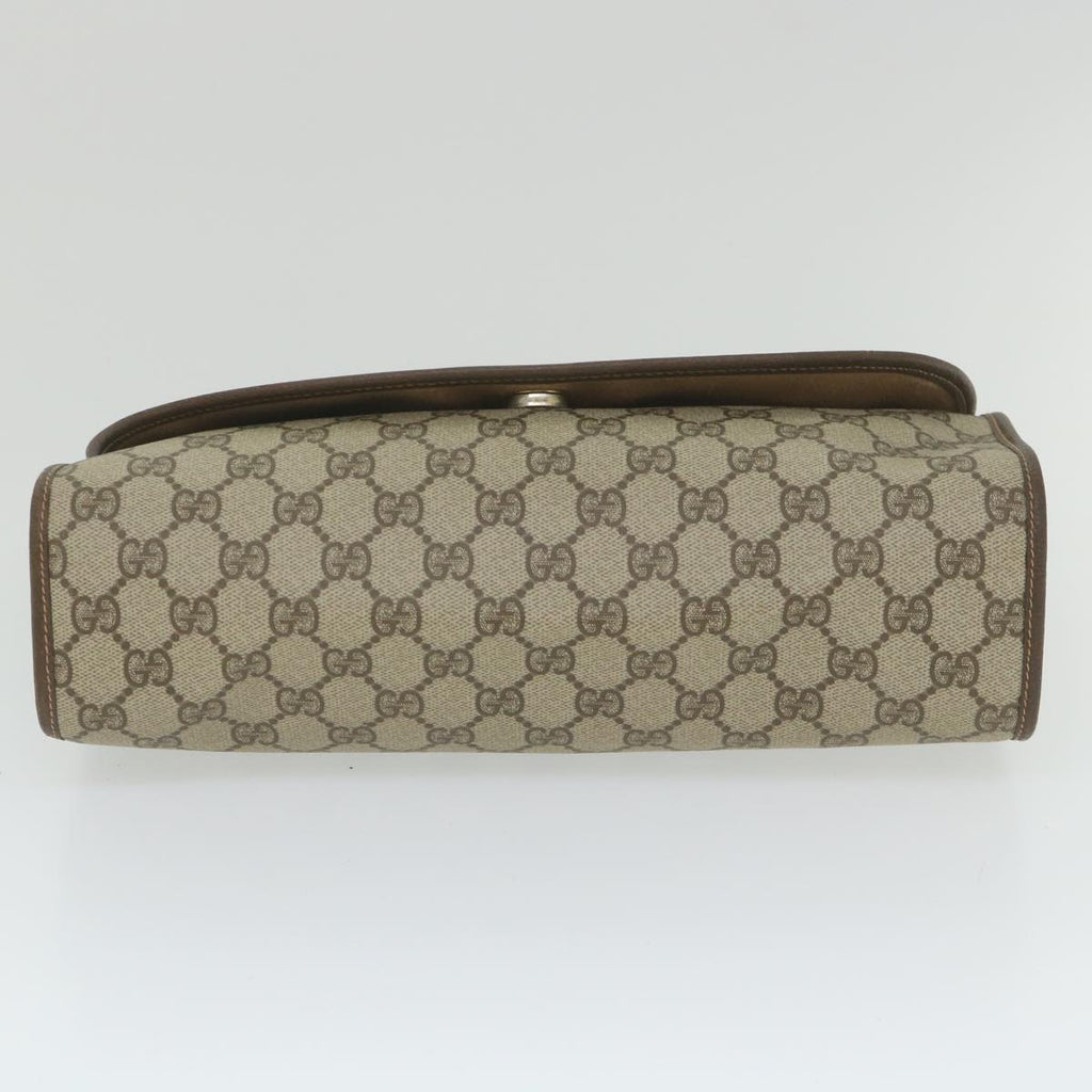 GUCCI GG Supreme Web Sherry Line Clutch Bag Red Beige 156 01 031 bs9677