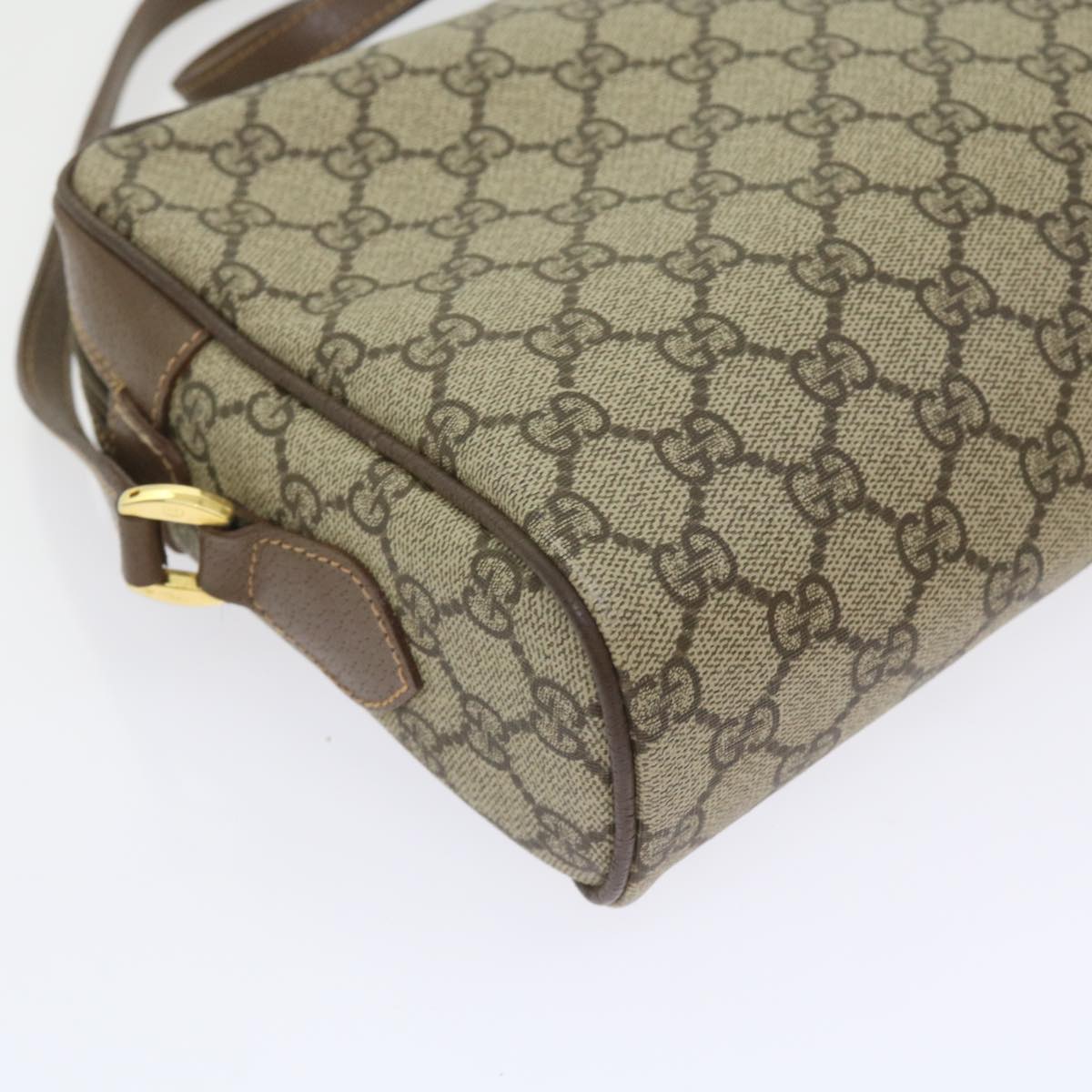GUCCI GG Supreme Web Sherry Line Shoulder Bag Beige 001 56 6472 4023 bs9679