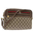 GUCCI GG Supreme Web Sherry Line Shoulder Bag Beige 001 56 6472 4023 bs9679