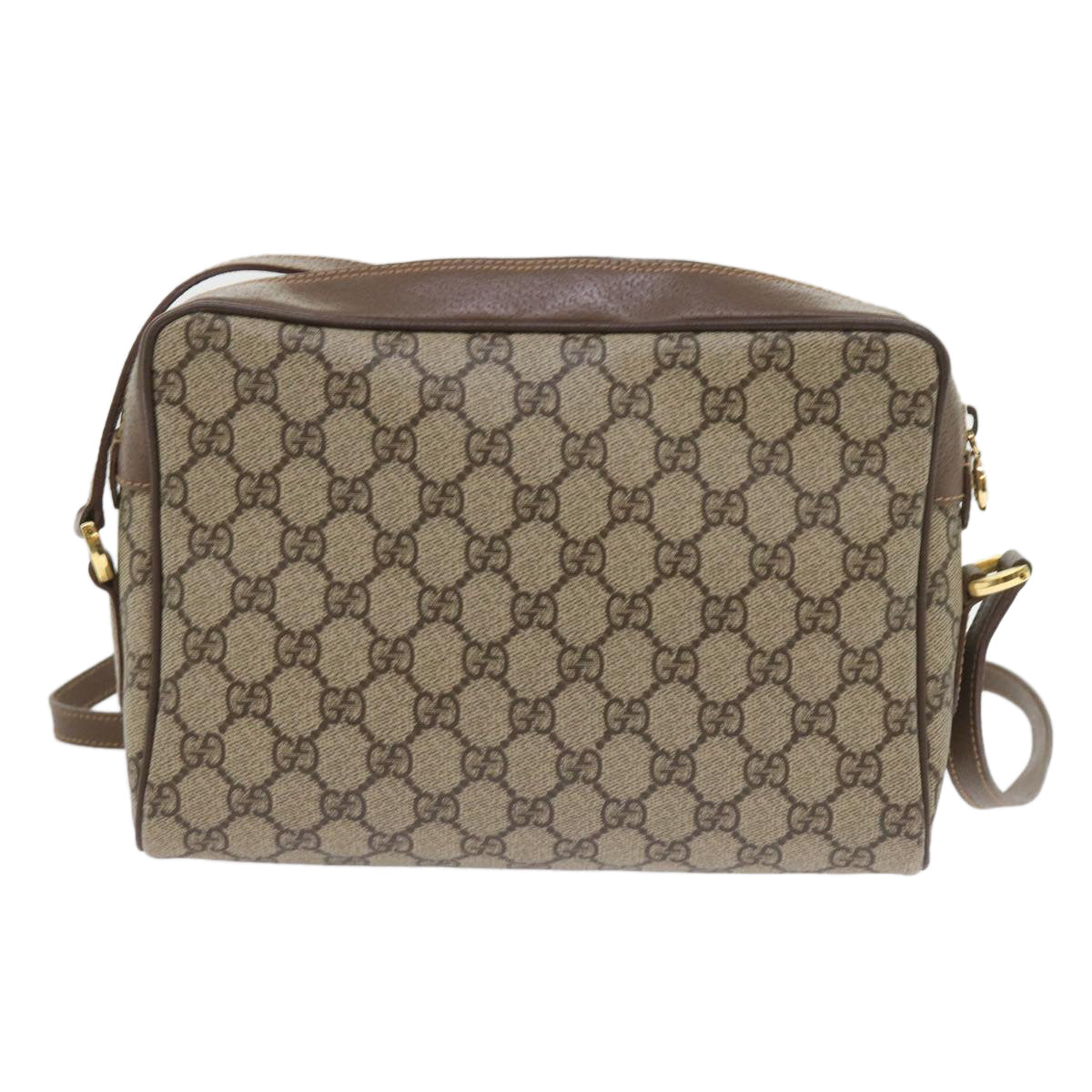 GUCCI GG Supreme Web Sherry Line Shoulder Bag Beige 001 56 6472 4023 bs9679
