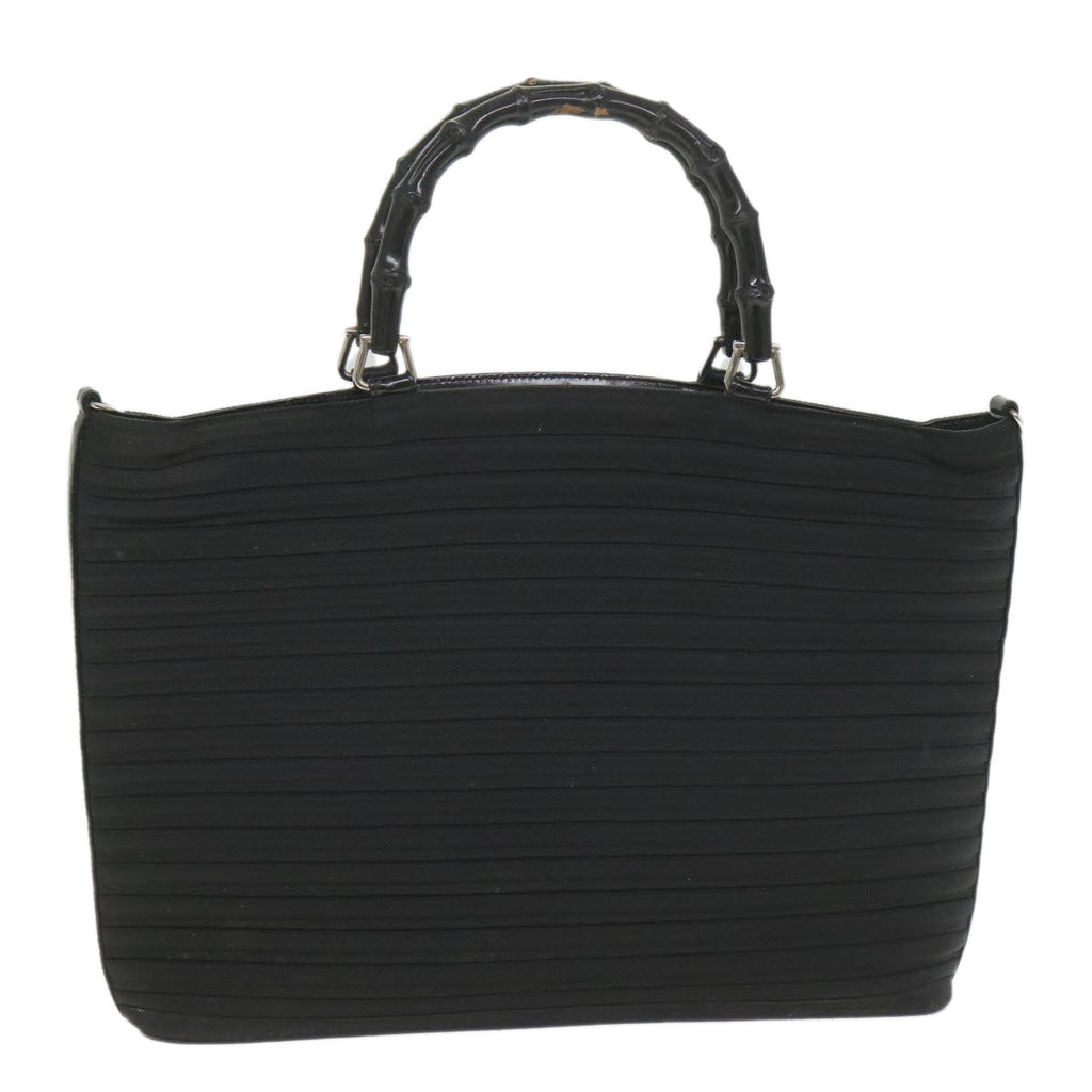GUCCI Bamboo Tote Bag Canvas Black 002 1998 0352 bs9735