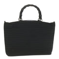 GUCCI Bamboo Tote Bag Canvas Black 002 1998 0352 bs9735