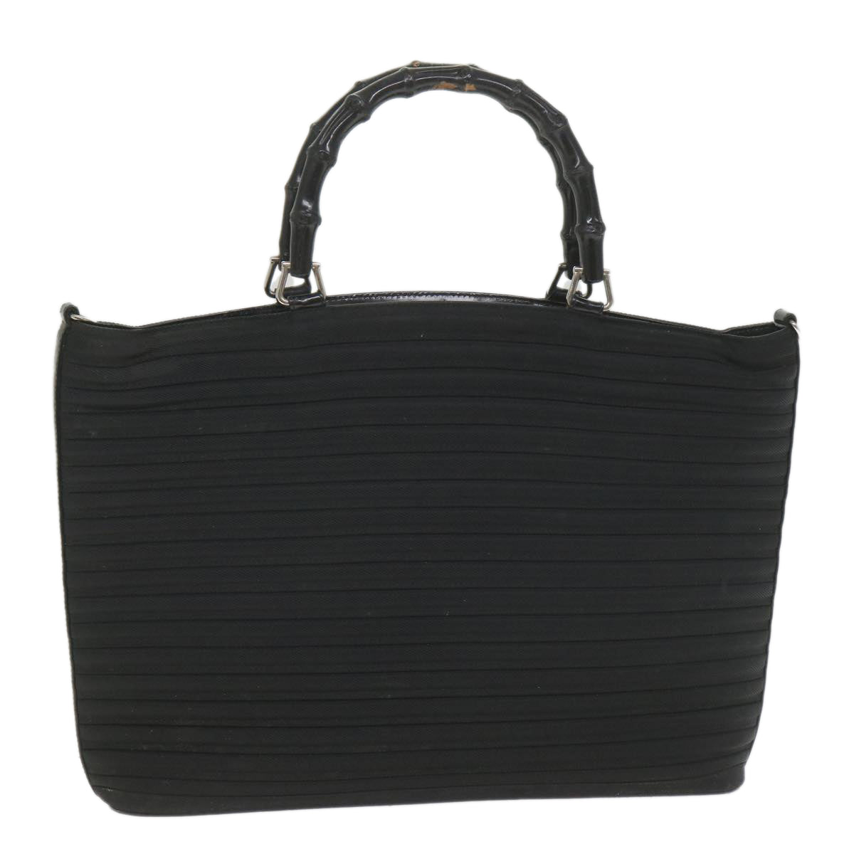 GUCCI Bamboo Tote Bag Canvas Black 002 1998 0352 bs9735