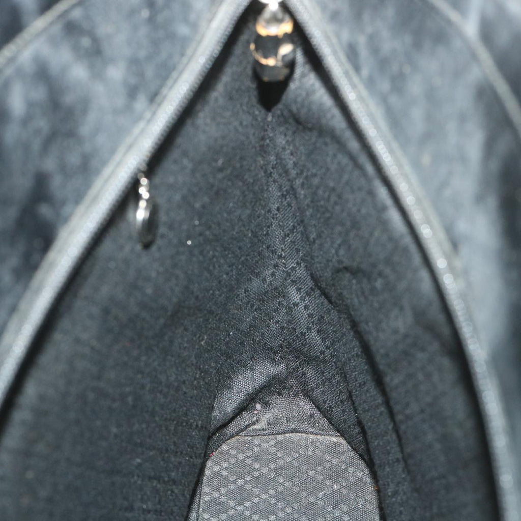 GUCCI Bamboo Tote Bag Canvas Black 002 1998 0352 bs9735