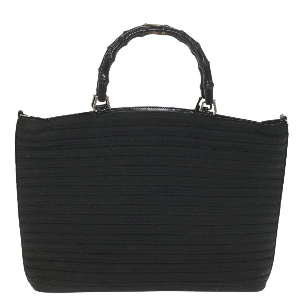 GUCCI Bamboo Tote Bag Canvas Black 002 1998 0352 bs9735