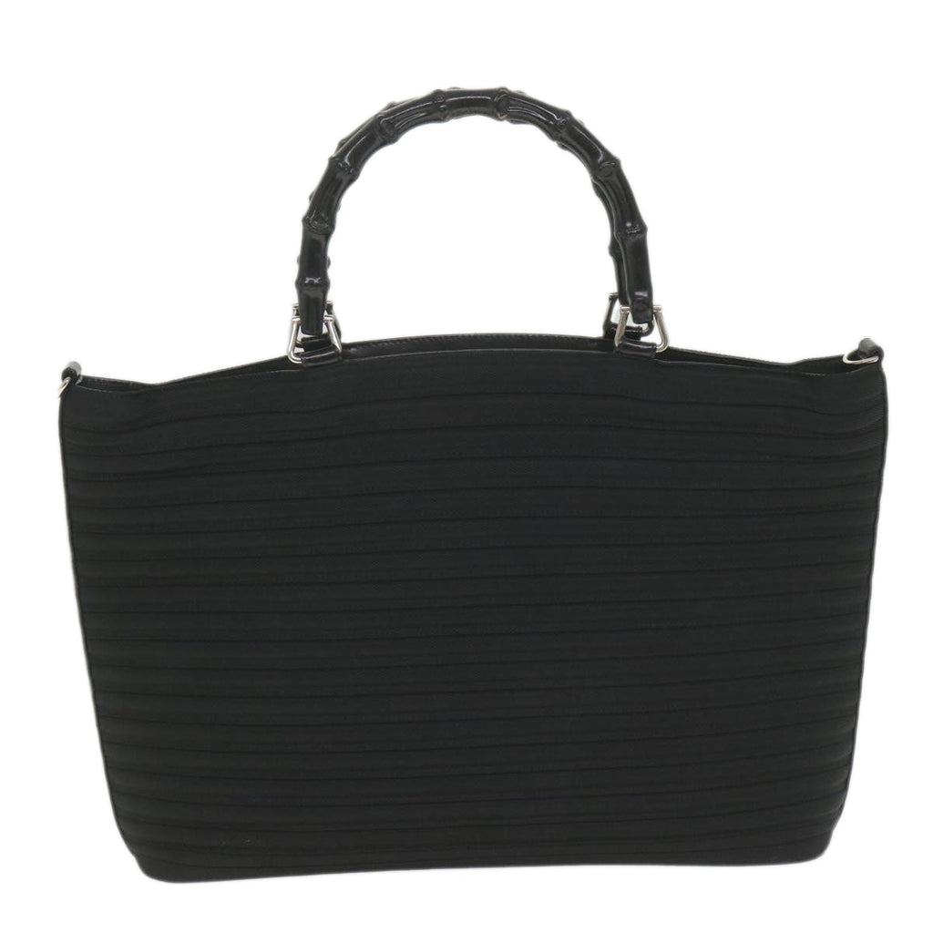 GUCCI Bamboo Tote Bag Canvas Black 002 1998 0352 bs9735