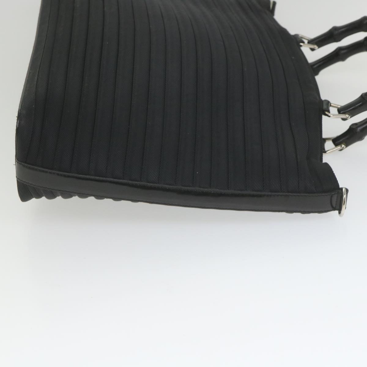 GUCCI Bamboo Tote Bag Canvas Black 002 1998 0352 bs9735