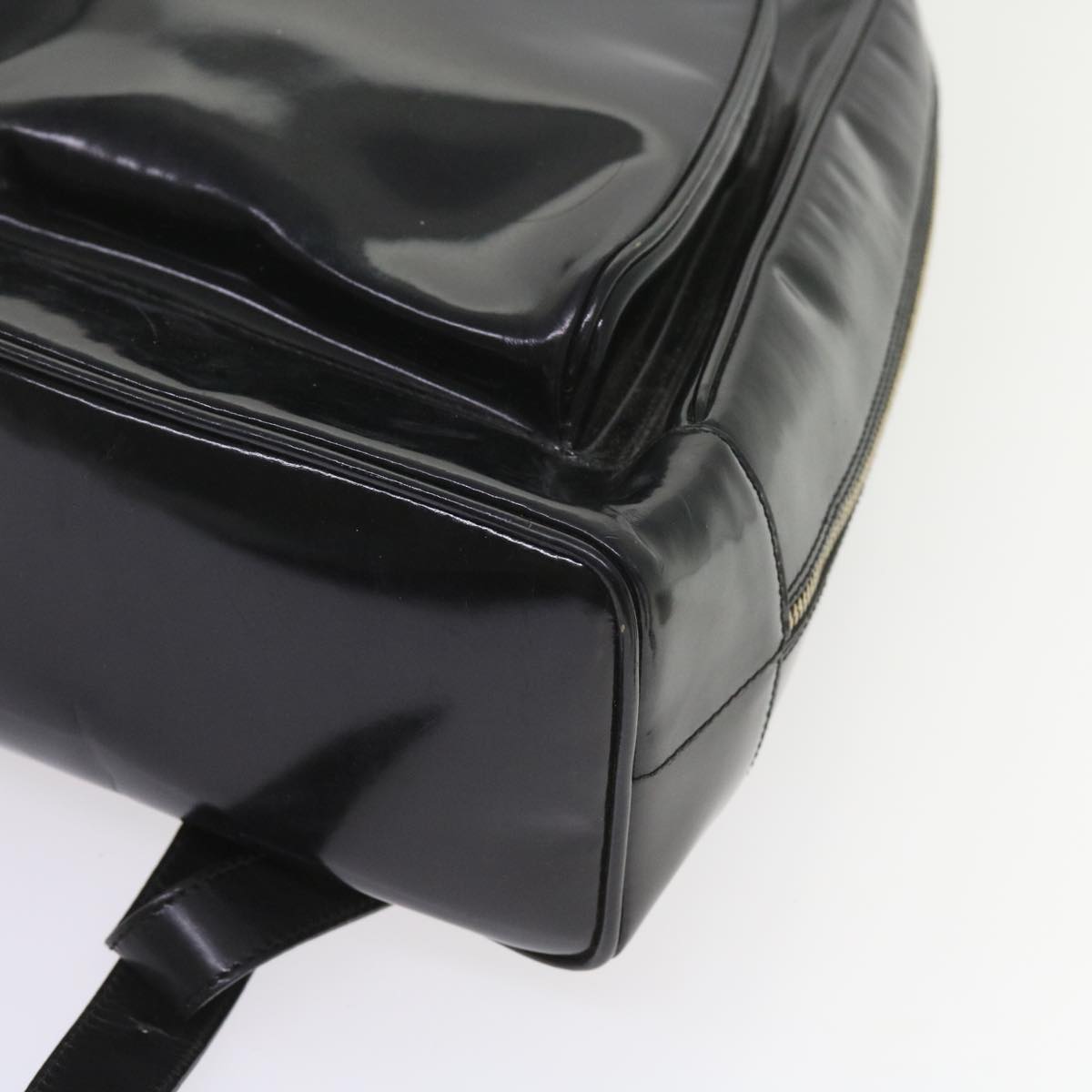 GUCCI Bamboo Body Bag Leather Black 003 3444 0027 bs9736