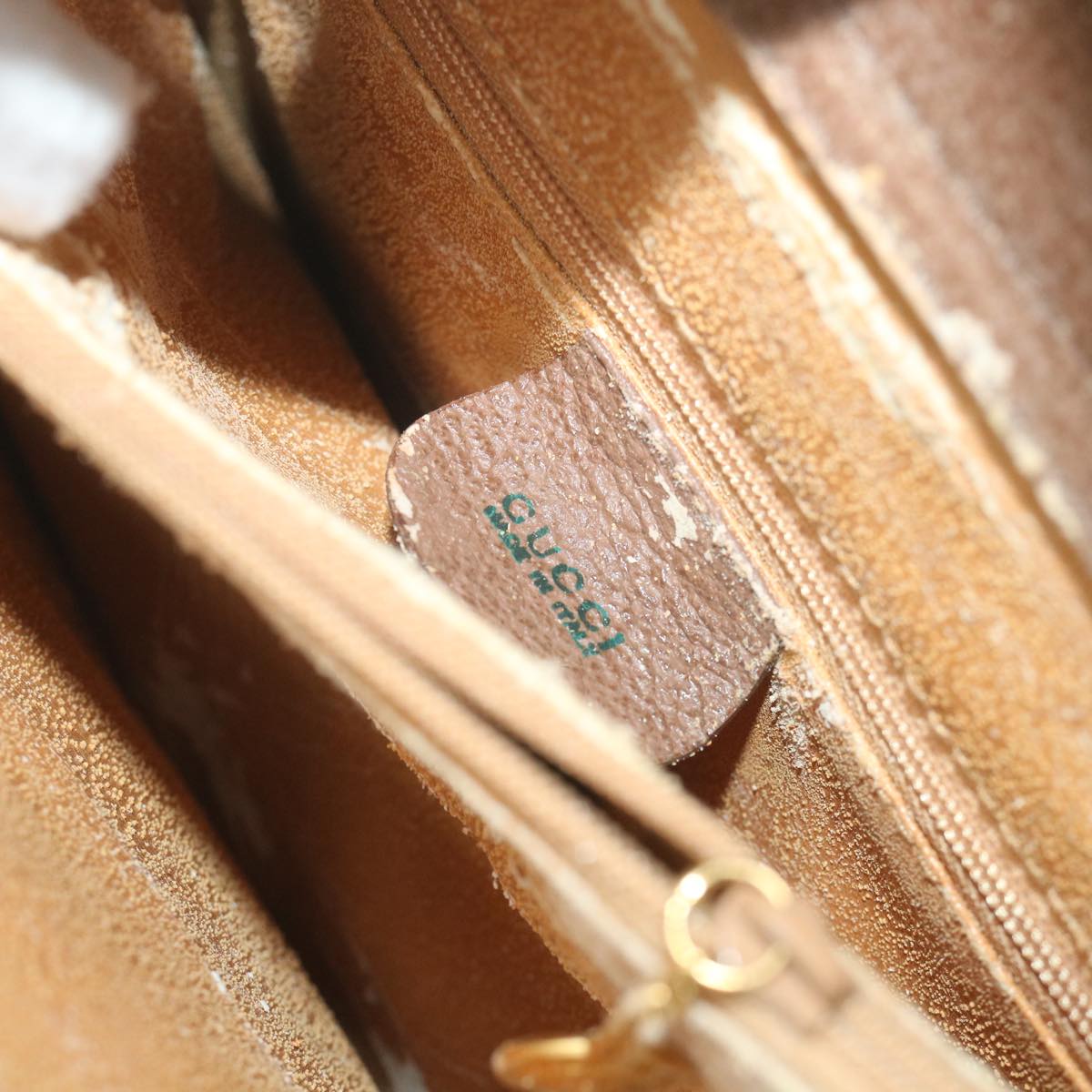 GUCCI Bamboo Hand Bag Suede Brown 082 2853 0260 0 bs9787
