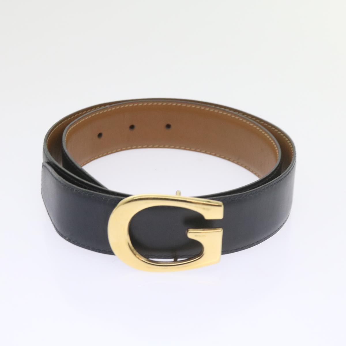 GUCCI GG Canvas Belt Leather 3Set Black bs9814
