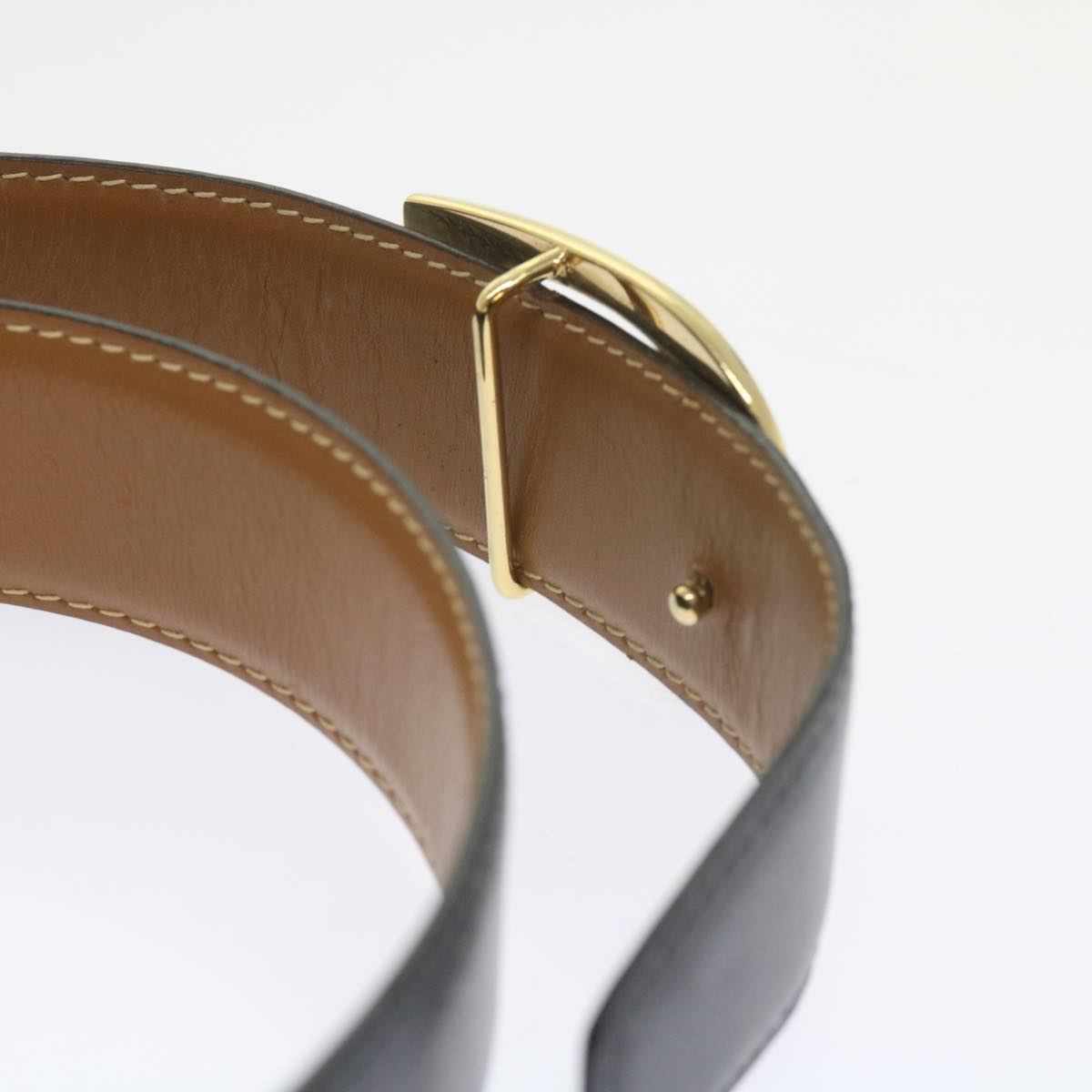 GUCCI GG Canvas Belt Leather 3Set Black bs9814