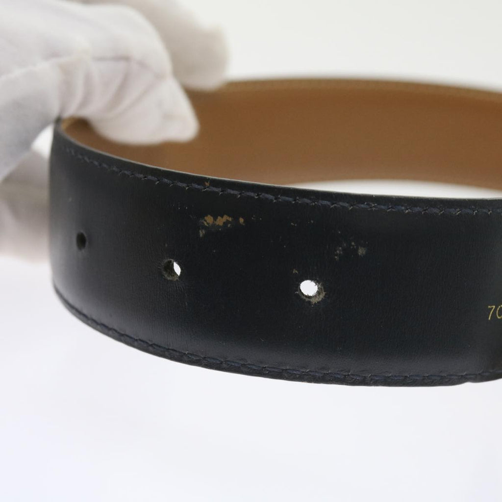 GUCCI GG Canvas Belt Leather 3Set Black bs9814