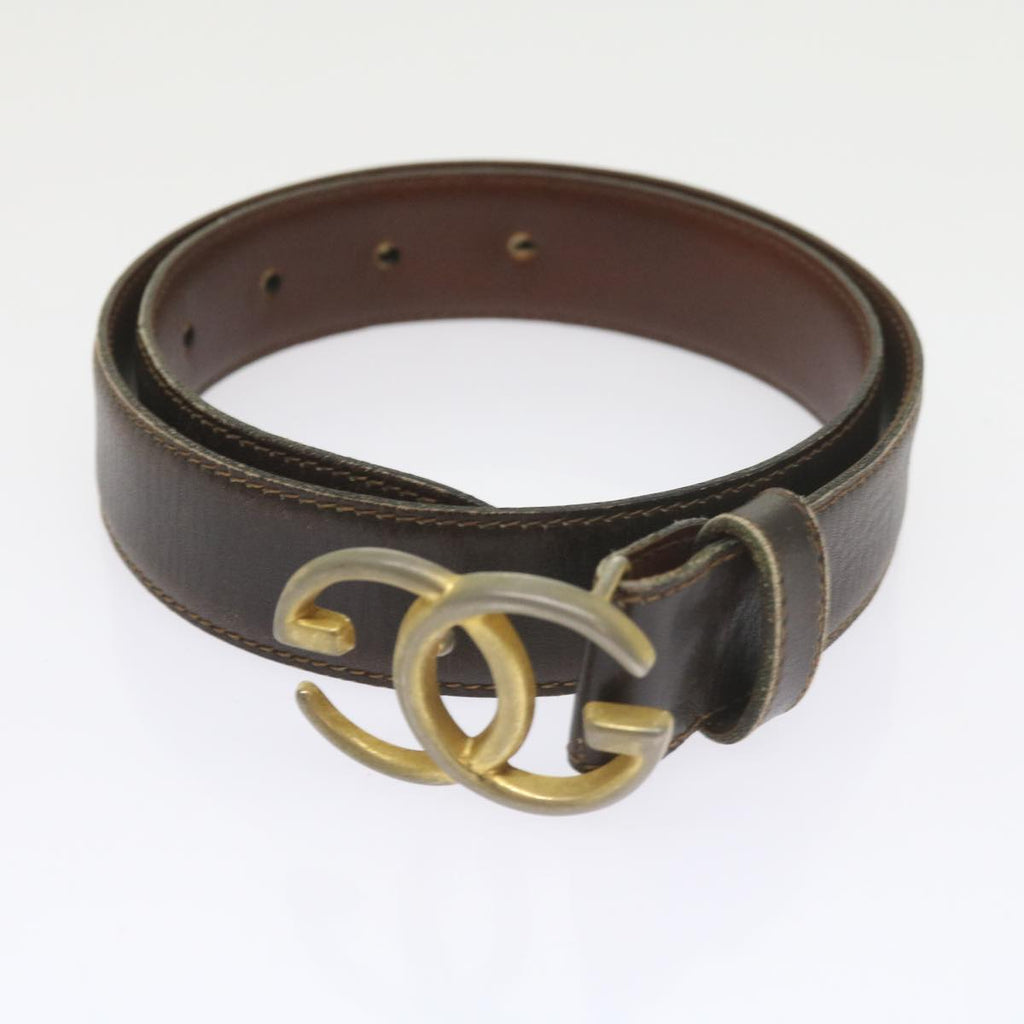 GUCCI GG Canvas Belt Leather 3Set Black bs9814