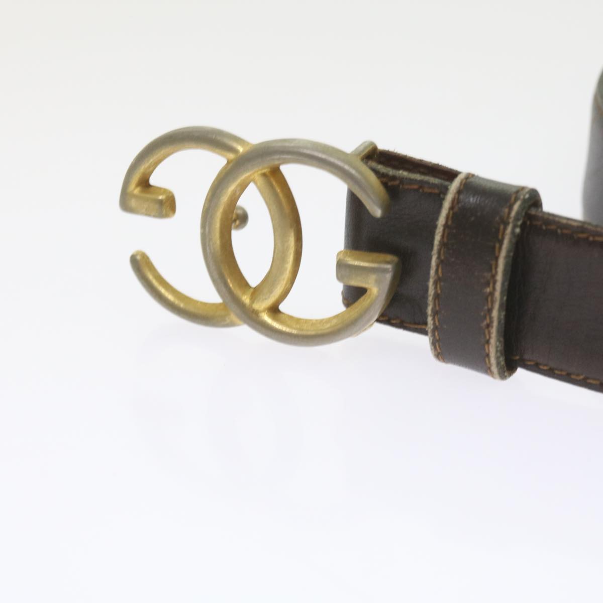 GUCCI GG Canvas Belt Leather 3Set Black bs9814